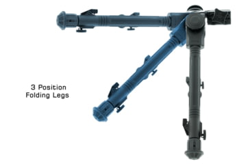 Image of Leapers UTG Over Bore Bipod, 7 in-11in Center Height, Picatinny, Black, TL-BPOB01-A