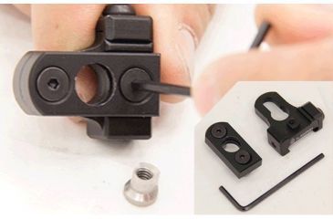Image of Leapers UTG Picatinny/Keymod Compatible Adaptor for QD Sling Swivel, _x000D_ TL-SWPK01