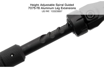 Image of Leapers UTG PRO TBNR Bipod, 7in-9in Center Height, M-LOK, Black, TLUBP02M-A