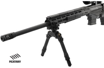 Image of Leapers UTG PRO TBNR Bipod, 7in-9in Center Height, Picatinny, Black, TLUBP02-A