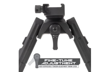 Image of Leapers UTG Recon 360 TL Bipod, 5.5in-7.0in Center Height, Picatinny, Black, TL-BP02-B
