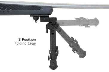 Image of Leapers UTG Recon 360 TL Bipod, 7in-9in Center Height, Picatinny, Black, TL-BP01-A