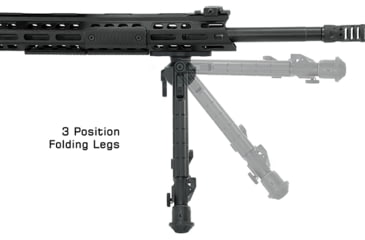 Image of Leapers UTG Recon 360 TL Bipod, 8in-12in Center Height, M-LOK, Black, TL-BPM03