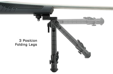 Image of Leapers UTG Recon 360 TL Bipod, 8in-12in Center Height, Picatinny, Black, TL-BP03-A