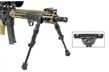 Image of Leapers UTG Recon Flex KeyMod Bipod, Matte Black, Cent. Ht. 5.7-8, Matte Black TL-BPDK01