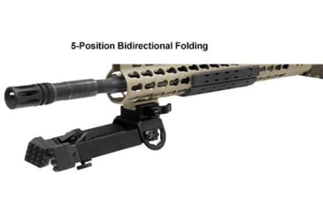 Image of Leapers UTG Rubber Armored Full Metal QD Bipod, 6.0in- 8.5in Center Height, Black, TL-BP20Q-A