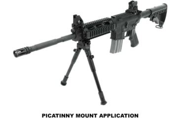 Image of Leapers UTG Shooters QD Bipod, 8.7in-10.6in Center Height, Black, TL-BP69SQ