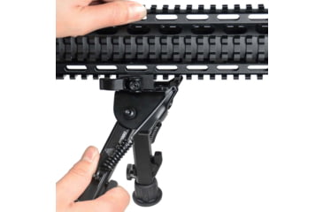 Image of Leapers UTG Super Duty Bipod, Quick Detach, 6.0in- 8.5in Center Height, Black, TL-BP98Q
