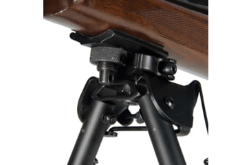 Image of Leapers UTG Tactical OP Bipod, Quick Detach, 8.0-12.4in Center Height, Black, TL-BP88Q