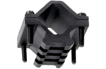 Image of Leapers UTG Universal Single-rail Shotgun Barrel Mount, 3 Slots, Black, MNT-BR003XLS