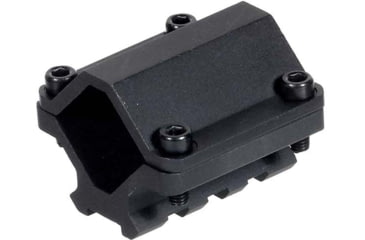 Image of Leapers UTG Universal Single-rail Shotgun Barrel Mount, 3 Slots, Black, MNT-BR003XLS