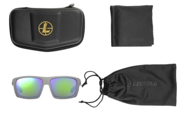 Image of Leupold Payload Performance Eyewear, Matte Grey Frame, Emerald Mirror Lens, Universal, 181274