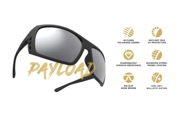 Image of Leupold Payload Performance Eyewear, Matte Tortoise Frame, Bronze Mirror Lens, Universal, 181273