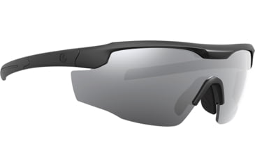 Image of Leupold Sentinel Shooting Glasses, Matte Black Frame, Shadow Gray Flash Lens, 182669