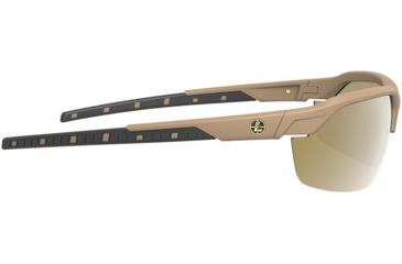 Image of Leupold Tracer Shooting Glasses, Shadow Tan Frame, Oval Bronze Mirror Lens, Polarized, Narrow-Regular, 179090