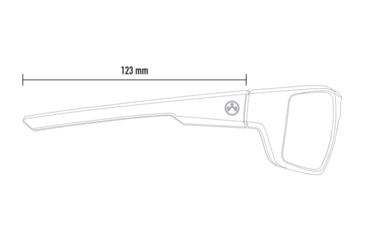 Image of Magpul Industries Apex Eyewear Anti-Reflective Lens Sunglasses, Black Frame, Anti-Reflective, Rose/Blue Mirror Lens, Polarized, MAG113010013020