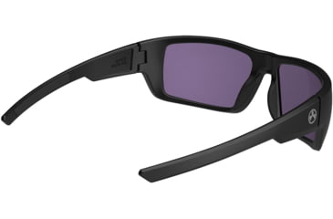 Image of Magpul Industries Apex Eyewear Shooting Glasses, Black Frame, Violet/Green Mirror Lens, Polarized, MAG1130-1-001-4050