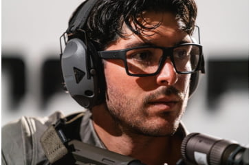 Image of Magpul Industries Explorer Eyewear, Black Frame, Clear Lens, MAG1147-0-001-1000