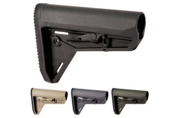 Image of Magpul Industries MOE Slim Line Carbine Stock, Black, Flat Dark Earth, Grey, Olive Drab