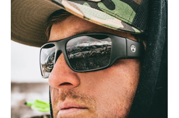 Image of Magpul Industries Rift Shooting Glasses, Black Frame, Gray Lens, MAG1126-0-001-1100