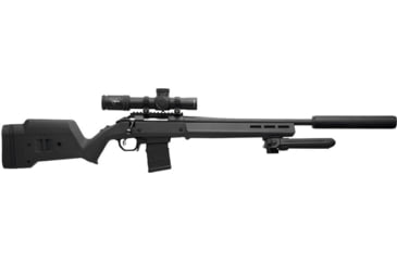 Image of Magpul MAG1207-BLK Hunter American Stock Black Adjustable Synthetic Stock With A