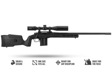 Image of Mdt Sporting Goods Inc 109545BLK Field Stock Black Fits Ruger American LA 32.22&quot; OAL