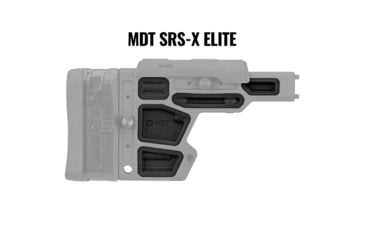 Image of MDT Rubber Buttstock Dampeners, SRS-X Elite, Black, 107249-BLK