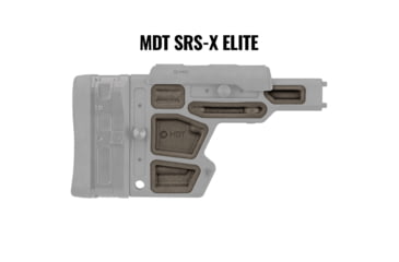 Image of MDT Rubber Buttstock Dampeners, SRS-X Elite, Flat Dark Earth, 107249-FDE