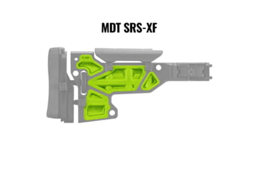 Image of MDT Rubber Buttstock Dampeners, SRS-XF, Green, 106920-GRN