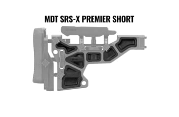 Image of MDT Rubber Short Buttstock Dampeners, SRS-X Elite, Black, 106919-BLK