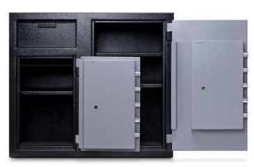 Image of Mesa Safes Depository Safe,6.7 cu ft,2 Combination Locks,Two-Tone Black and Grey MFL2731CC