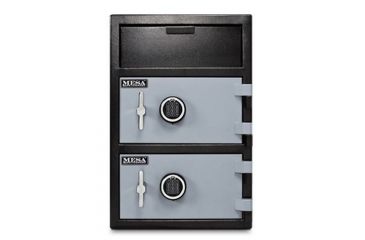 Image of Mesa Safes Depository Safe,3.6 cu ft,2 Combination Locks,Two-Tone Black and Grey MFL3020CC