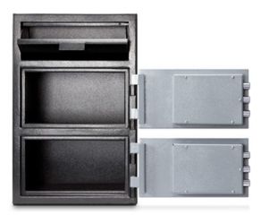 Image of Mesa Safes Depository Safe,3.6 cu ft,2 Combination Locks,Two-Tone Black and Grey MFL3020CC