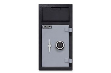 Image of Mesa Safes Depository Safe,1.4 cu ft,16.125x13.75x11in,Combination Lock,Two Tone Black/Grey MFL2714C