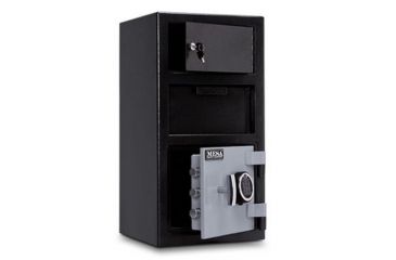 Image of Mesa Safes Depository Safe w/Outer Locker,1.5 cu ft,Combination Lock,Two-Tone Black/Grey MFL2014C-OLK