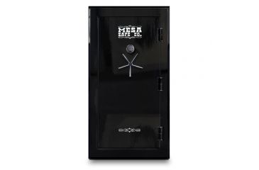 Image of Mesa Safes UL Certified RSC Burglary Rated Gun Safe with 60 Minute Fire Rating, High Gloss Beveled Edge Body, Black, 72x42x27.5in, MGH45E-HG