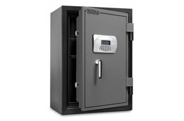 Image of Mesa Safes UL Classified Fire Safe,1.7 cu ft,17.625x13.75x12.25in,Electronic Lock,Two-Tone Black/Grey MF70E
