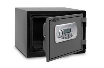 Image of Mesa Safes UL Classified Fire Safe,0.4 cu ft,6.875x11.625x8.75in,Electronic Lock, Two-Tone Black/Grey MF30E