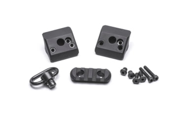 Image of Mesa Tactical Magazine Clamp w/ Rail and Sling Swivel for Remington, 12-GA, Black, 93920