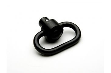 Image of Mesa Tactical Push Button Sling Swivel for 1.25 in Webbing, Black, 91190