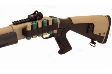 Image of Mesa Tactical Urbino Two-Tone Pistol Grip Stock for Moss 930, Coyote Riser, Limbsaver, 12-GA, Black/Coyote 2-tone, 12.5in LoP, 94480