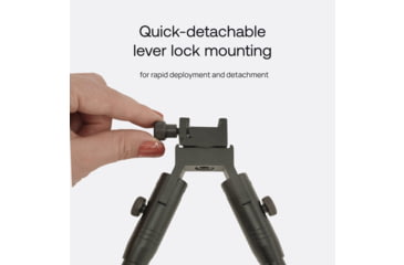 Image of MIGHTY TACTICAL BP-01 Bipod, 6.2-6.7in Height Range, MT-BP-01