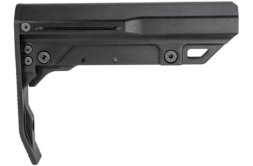Image of Mission First Tactical Battlelink Minimalist Mil-Spec Stock for AR-15, Black, Aluminum, BMSMIL-MTL-BL