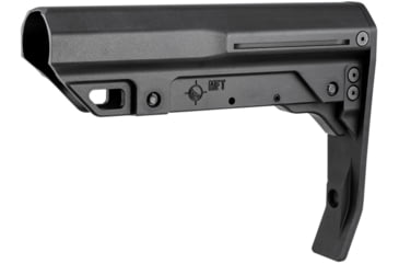 Image of Mission First Tactical Battlelink Minimalist Mil-Spec Stock for AR-15, Black, Aluminum, BMSMIL-MTL-BL