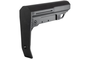Image of Mission First Tactical Battlelink Minimalist Mil-Spec Stock for AR-15, Black, Aluminum, BMSMIL-MTL-BL