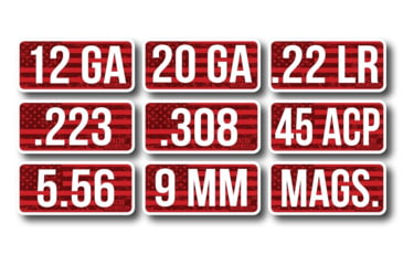 Image of MTM Ammo Caliber Label Display With 54 Units, CLD