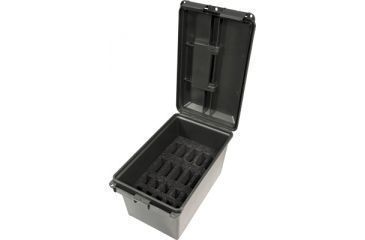 Image of MTM Tactical Magazine Can, Holds Ten Double Stack Handgun Magazines And Ten 30 Round AR-15 Magazines, TMCLE