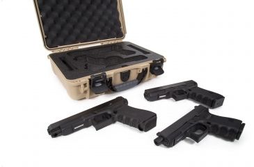Image of Nanuk Hard Gun Case W/Foam Insert For Glock 2Up, 14.3in, Tan, Medium, 910S-080TN-0J0-18002