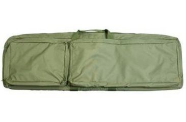 Image of VISM Double Rifle Case w/ PALS Webbing, Pistols Compartment, Green CVDR2914G