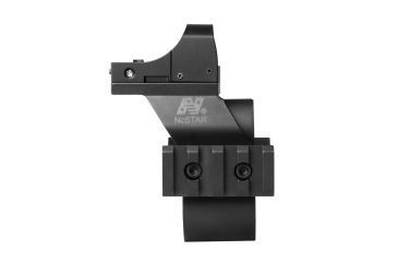 Image of Ncstar Rem 870 Shotgun Barrel And Magazine Tube Micro-Dot And Rail Mount With Green Micro-Dot Optic, BLACK MSHBDREMG